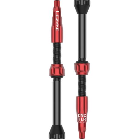 LEZYNE CNC TLR TUBELESS VALVE 60MM RED